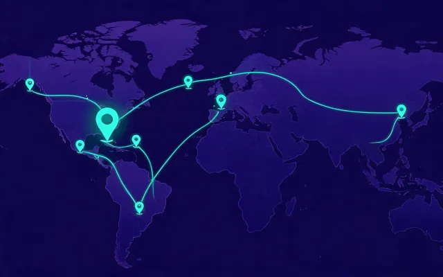 Map illustration of TerraForce plant and regional parts hubs